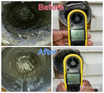 Proper air flow throughout you dryer system duct work is important to fire safety in your home. Dryer vent cleaning should be performed annually.