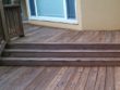 Wood deck stained
